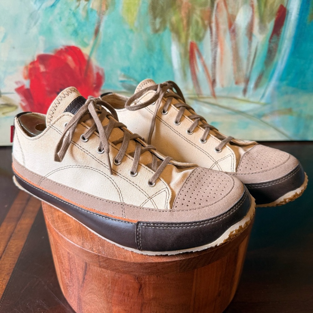 NEW Eric Meyer Medium Design Mens Shoes Comfort Walking Lace-Up Canvas Sz 7.5